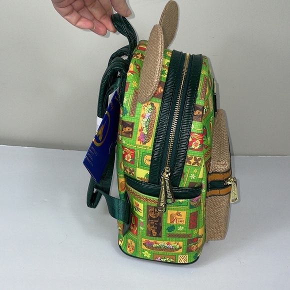 Loungefly Mickey Mouse The Main Attraction Tiki Room mini backpack NWT - Picture 5 of 9